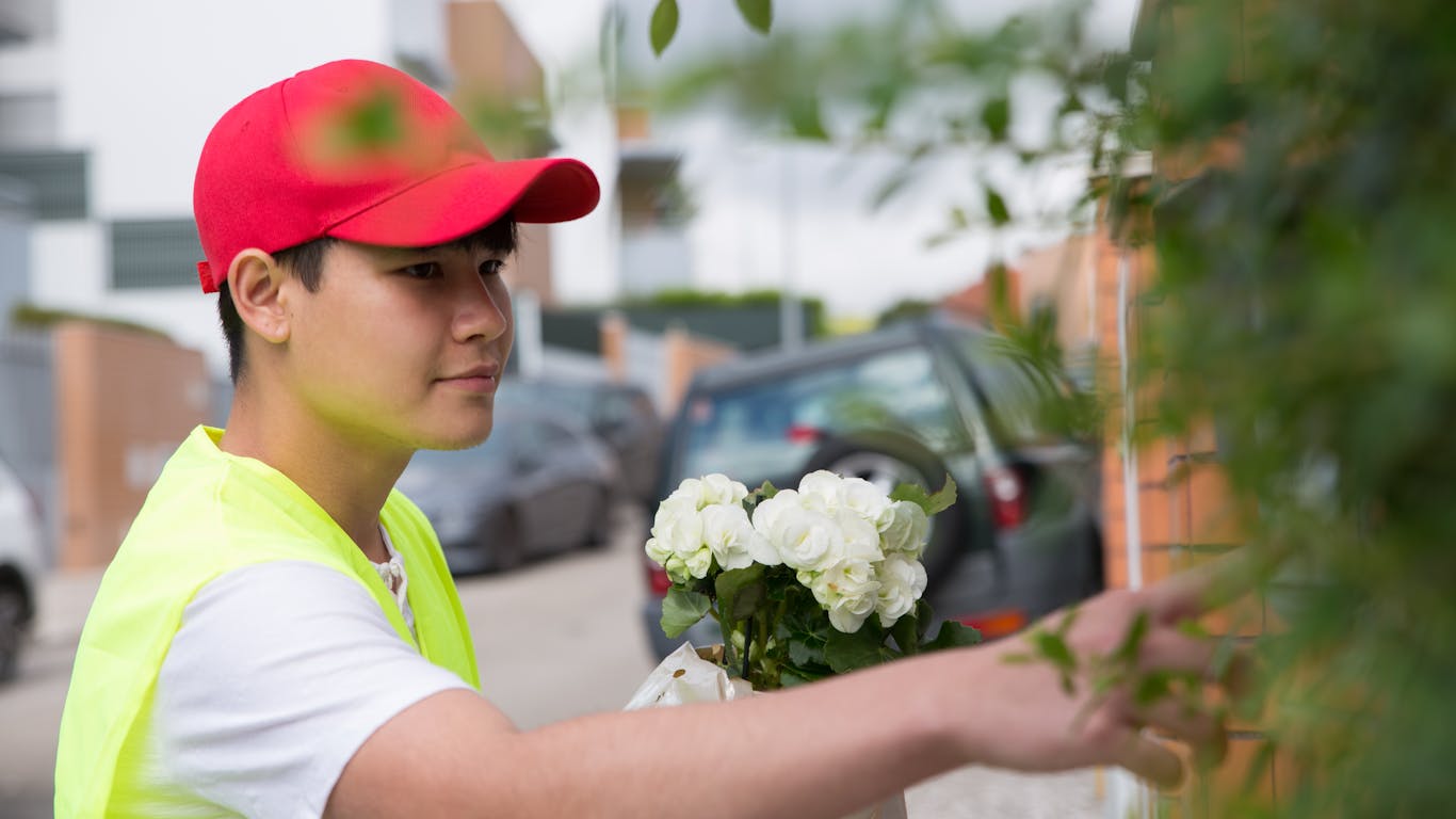 Home flower delivery